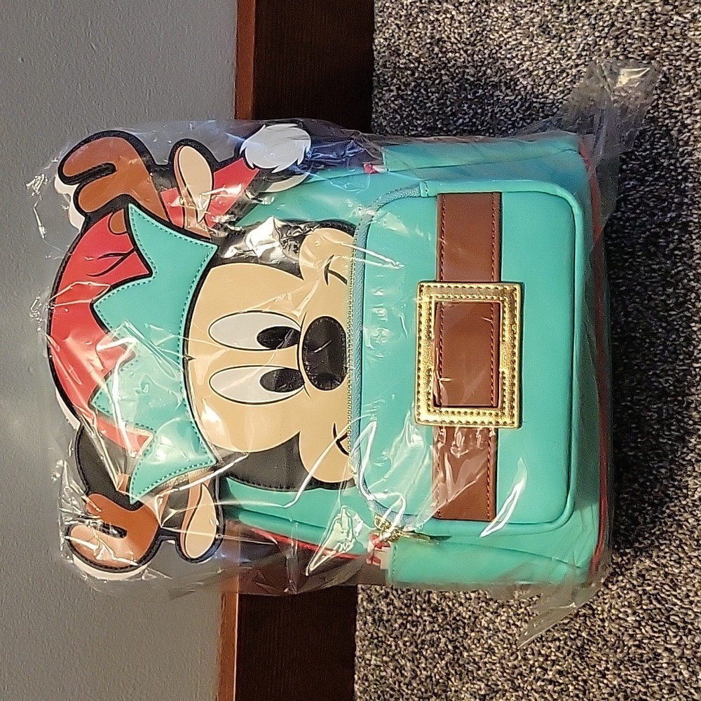 Loungefly Disney Light Up Mickey Mouse Reindeer Cosplay Mini Backpack